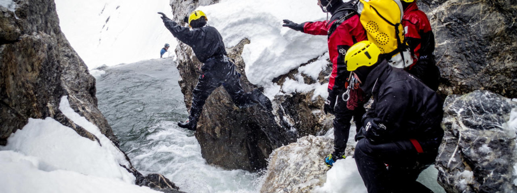 canyoning hivernale laruns