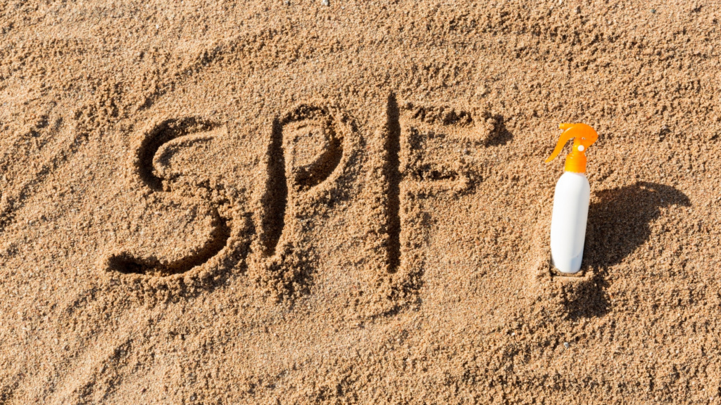 Indice SPF sur les crèmes solaires