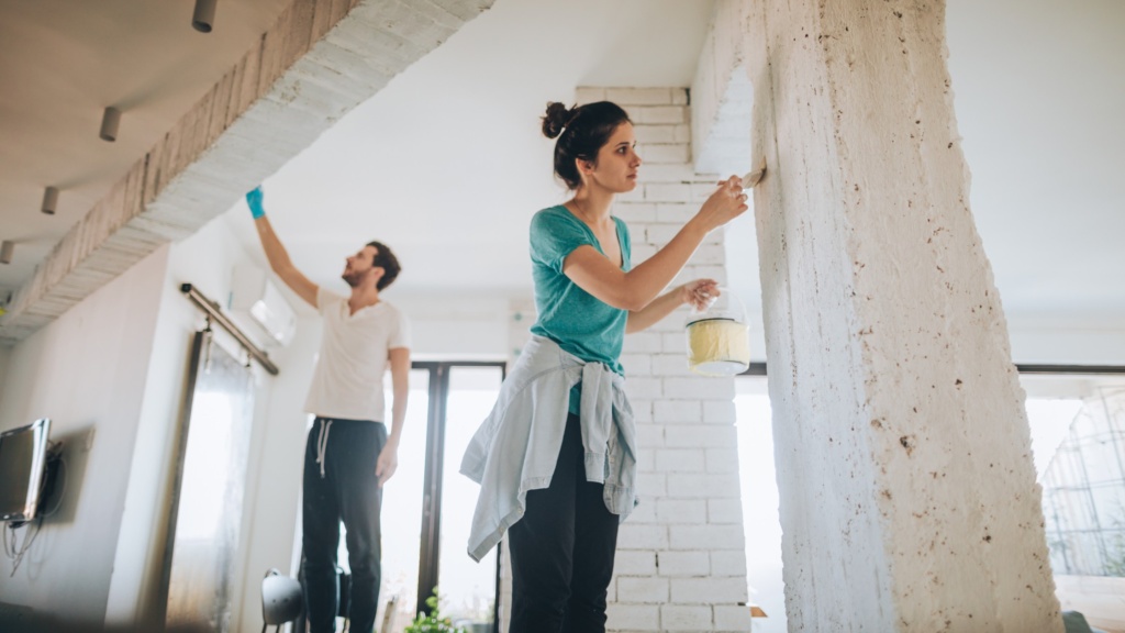 peinture a la chaux amenagement maison