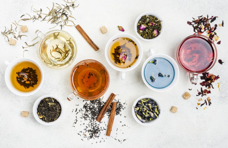 coupes de the rooibos infusion