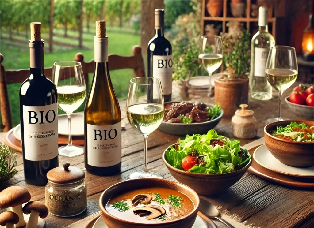vos repas avec des vins bio